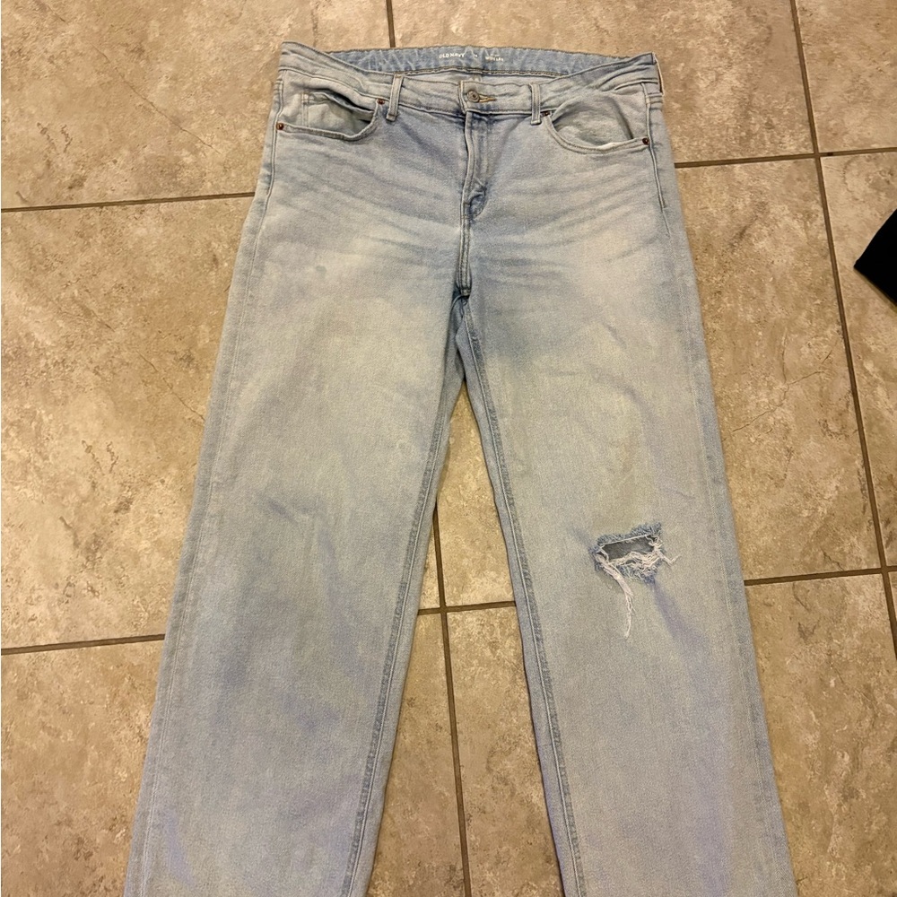 Old Navy Light Blue Straight Leg Jeans